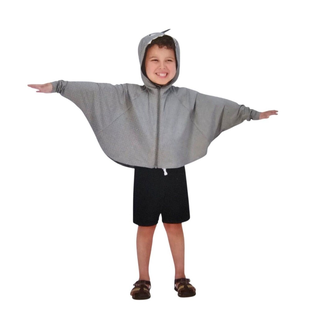HAZEL + HARPER UPF Swim Coverup Gray Full Zipper 2T-4T Unisex